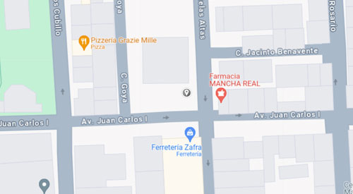 mapa Registro Civil-Juzgado de paz de Mancha Real Jaén